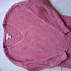 Rachel Zoe  Pink Vneck Sweater